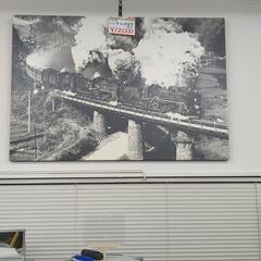 D51蒸気機関車 伯備線雄姿 大判写真 119.5×80.5cm【こちらは店舗です。浜村鹿野温泉ICから3分 買取本舗 宮本リサイクル 営業時間9～19時 定休日水曜のみ←連絡できませんm(_ _)m】の画像