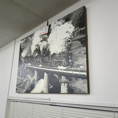 D51蒸気機関車 伯備線雄姿 大判写真 119.5×80.5cm【こちらは店舗です。浜村鹿野温泉ICから3分 買取本舗 宮本リサイクル 営業時間9～19時 定休日水曜のみ←連絡できませんm(_ _)m】の画像