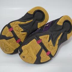【17cm】ムーンスター 子供 キッズ シューズ 靴 男の子 黒 ブラック 稲妻の画像