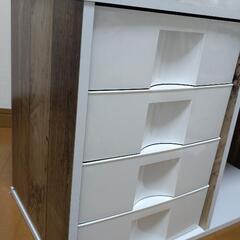 【取引中】2段カラーボックス　引き出し付きの画像