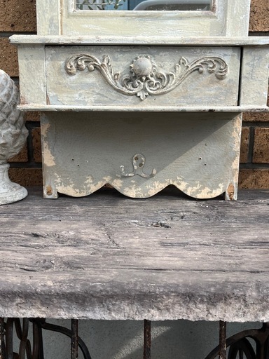 ドロワーウォールミラー シャビー