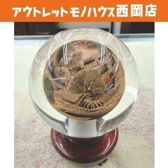 球内面繪画置物 水晶玉 内絵 中国 工芸品 ガラス 置き物 装飾...