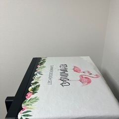フラミンゴ電子レンジカバー ほこりよけの画像