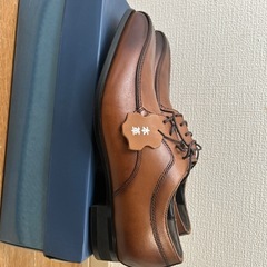 決まりました【新品未使用】メンズ革靴 25.5センチの画像