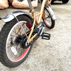 Cadillac キャデラック 子供用自転車 幼児車 アメリカンスタイル リベット打ち子供 自転車 アメ車 ローライダー 中古の画像