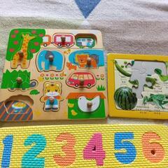 パズル9点セット♪難あり　果物、英語、魚、海の生き物、しまじろうの画像