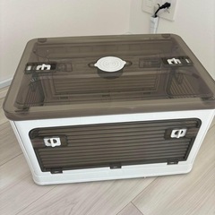 新品 収納ボックス 折りたたみ コンテナ ボックス 5面開閉 衣装ケース キャスターの画像