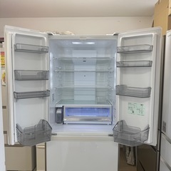 【超美品‼️】パナソニック 2018年製 505Lノンフロン冷凍冷蔵庫 自動製氷 真ん中野菜室 高級ガラスドア マチュアホワイト♪の画像