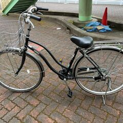 ママチャリ　前かご付きの画像