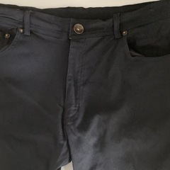 【美品】メンズ ストレッチパンツ ズボン L 黒の画像