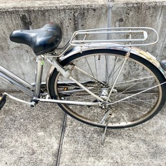 26インチ 中古 シティサイクル 学生 トップバリュー 自転車 3段　の画像