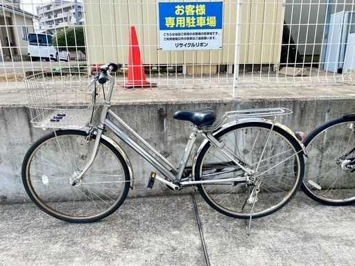 26インチ 中古 シティサイクル 学生 トップバリュー 自転車 3段　