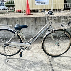 26インチ 中古 シティサイクル 学生 トップバリュー 自転車 3段　