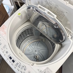 【超美品‼️】東芝 2019年製 8.0/4.5kg縦型洗濯乾燥機 洗濯機 ザブーン ヒーター乾燥 シルバー♪の画像