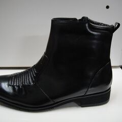 【⑮】未使用品　ダンディークラブ　カンガルー革ブーツ　24.5cmの画像