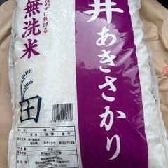 無洗米　5キロ5,000円　10キロ9,500円