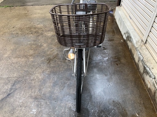 608 ブリヂストン電動アシスト自転車pas26インチシルバーアルミボディー