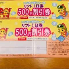 いぶきの里スキー場割引券
