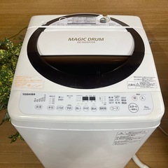 ⭐︎51【洗濯機】TOSHIBA 6kg　AW-6D3M