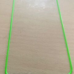 iphone 12mini　画面保護シート　蛍光緑パイピング