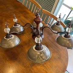 シャンデリア　陶器　照明器具