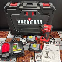 【中古美品】UBERMANN　インパクトドライバー　UBVIDBL25BPCG　18V2.5Ah　充電器・バッテリ2個・ケース・付属品付きハンズクラフト熊本けやき通り店】