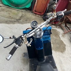 ジャンク ホンダ ジャイロX ワイドタイヤ ロンスイ ミニカー ボアアップ フルカスタム ブルーの画像