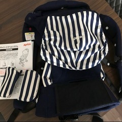 美品apricaコランビッテCTS  ネイビー4WAY抱っこ紐