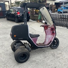 ジャンク ホンダ ジャイロキャノピー ワイドタイヤ ロンスイ ミニカー ボアアップ フルカスタム マットブラックの画像