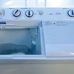 2018年製・ハイアール二層式洗濯機 jw-w55E 5.5kgの画像