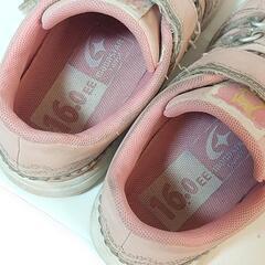 【16cm】スニーカー 子供 キッズ シューズ 靴 女の子 運動靴 ピンクの画像