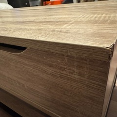 エムール リフトアップテーブル　オーク(幅90cm)の画像
