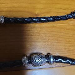 ウォレットチェーン(黒革)の画像