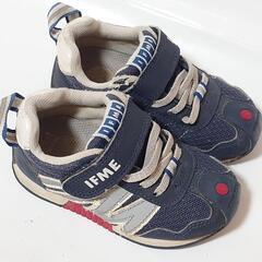 【15cm】IFME イフミー 子供 ベビーシューズ 靴 女の子 男の子 紺の画像