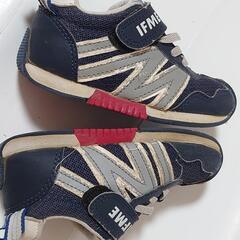 【15cm】IFME イフミー 子供 ベビーシューズ 靴 女の子 男の子 紺の画像