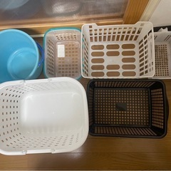 収納バスケット、ボックス6つまとめの画像