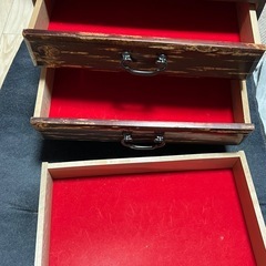 桜皮細工　3段引き出し収納ボックスの画像