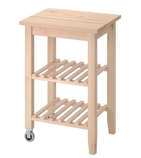 【IKEA】BEKVÄM ベクヴェーム キッチンワゴン, バーチ