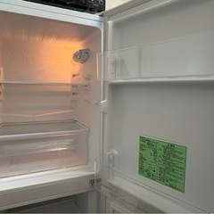 【決まりました！】2ドア冷蔵庫　(117L・右開き)　ホワイトの画像