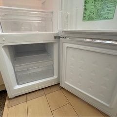 【決まりました！】2ドア冷蔵庫　(117L・右開き)　ホワイトの画像