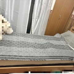 ニトリ  シングルベット ベットフレーム マットレス付きの画像