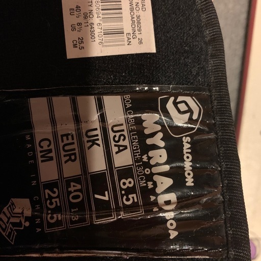 スノーボード　５点セット　24cm 25.5cm K2 Salomon