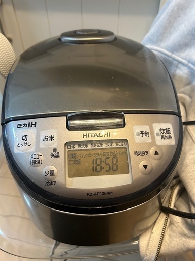 5.5合だきHITACHI 圧力IH 炊飯器　しゃもじセット