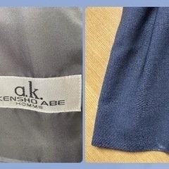 処分‼️【クリーニング済み】3ボタンブレザー(濃灰系)の画像