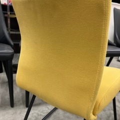 【kj073】人気中古 ニトリ ファブリック モダン スチール　食卓椅子　アームレスチェア　ダイニングチェア　検)一人暮らし　ファミリー　冷蔵庫　洗濯機　オフィス　事務　テーブル　ラック　収納　家具　ソファ　キッチンの画像