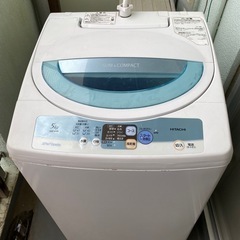 洗濯機 5kg 掃除済み