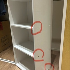 カラーボックス(白)3段の画像