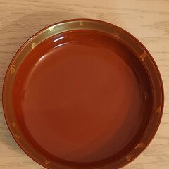 本うるし　菓子器