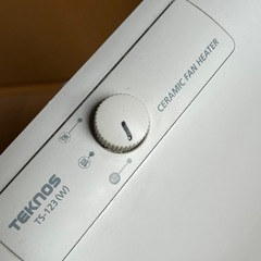 TEKNOS セラミックファンヒーター TS-123(W) 1200W セラミックヒーター　 テクノス　2015年製の画像