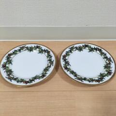 洋皿2枚　アッシュフォード　直径約16cm～植物柄　プレートの画像